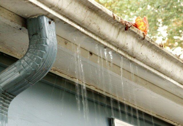leaky gutters that need replacing
