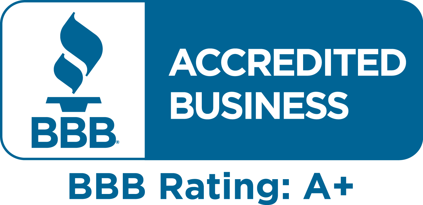 BBB accredited business A plus rating logo